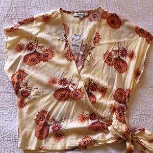 Madewell Floral Wrap Top